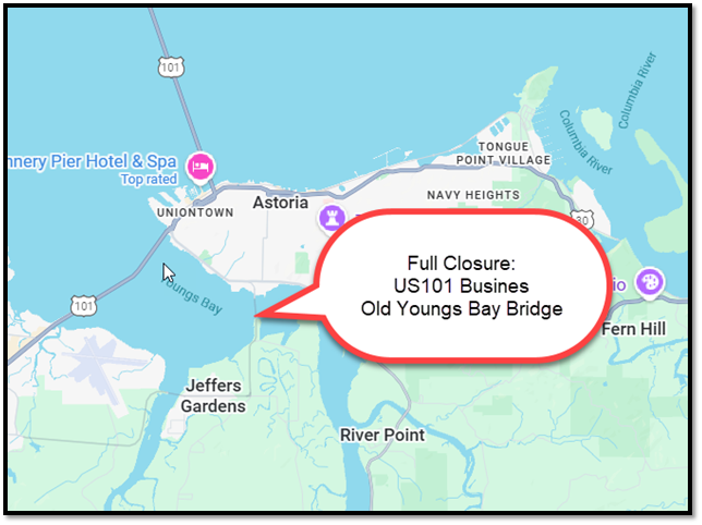 US101 Business the Old Young's Bay Bridge