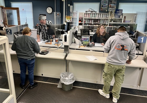 Tillamook DMV counters