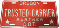 ODOT CCD Trusted Carrier Partner Plate