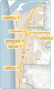 Project area map - Gold Beach Community Connections