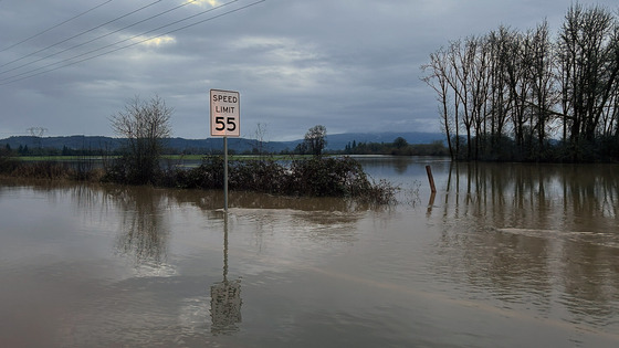 OR 226 is closed five miles west of Scio between milepost 5 and 7 due to high water.