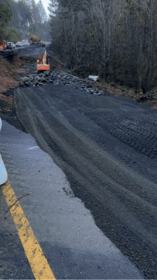 Gif showing OR 6 repair progress on Jan. 5