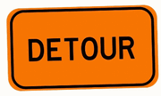 Detour sign gif