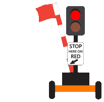 Automated Flagger Assisted Device gif showing the arm lever moving up and down