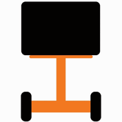 Gif of VMS board that flashes ROAD WORK AHEAD and USE CAUTION