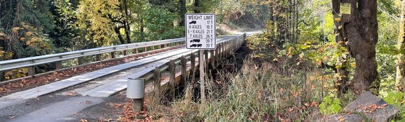 Photo showing the Old Rail Road Grade Bridge