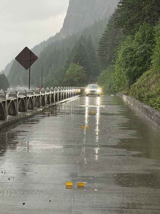 Historic Columbia River Highway reopened Friday evening, May 15, east of Multnomah Falls.