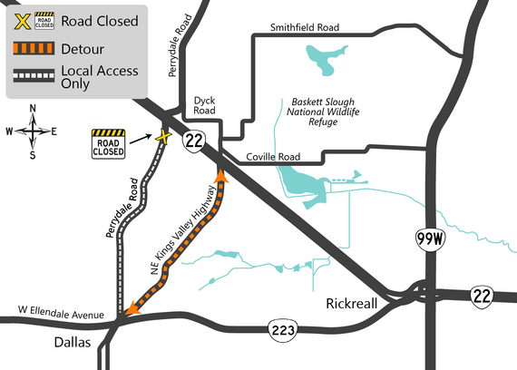 Detour map