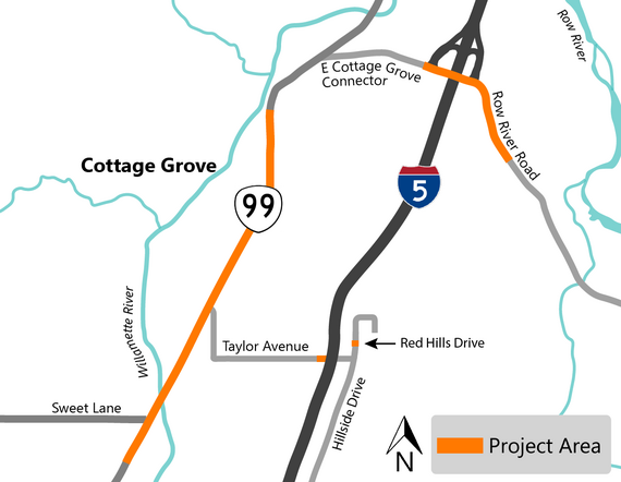 Cottage Grove project area map