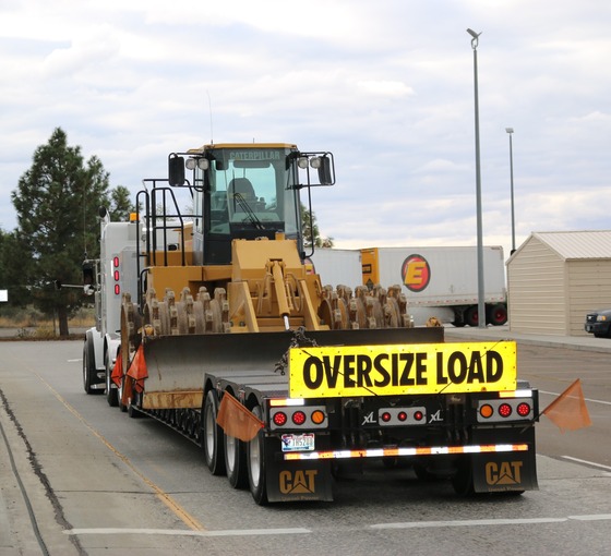Oversize load truck
