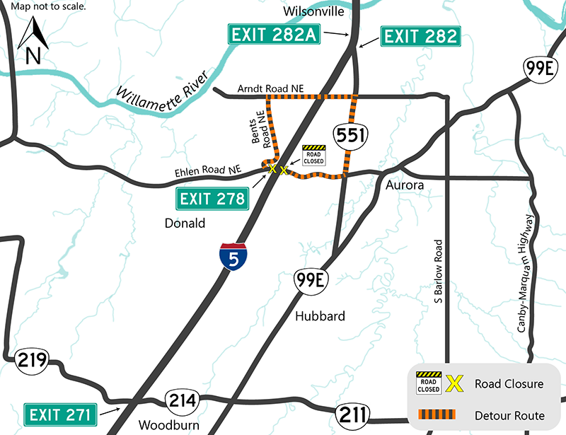 Detour map