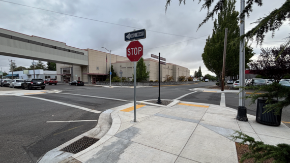 Photo of completed curb ramp