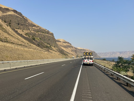 Roadside workers often have no choice but to work just feet, or even inches, from highway traffic.