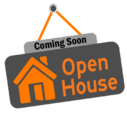 Open house coming soon sign