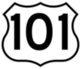 U.S. 101 highway sign