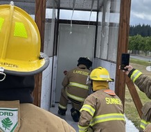 Coos County fire training at the Salem Campus