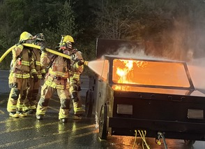 Coos County car fire 
