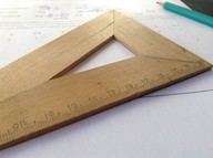 brown wooden triangle