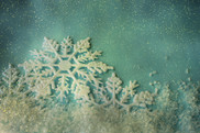 snowflake on blue background