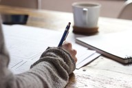 writing on table