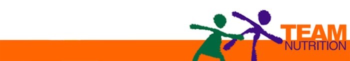 Team Nutrition Banner in Orange and Green