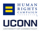 Human Rights Campaign and UCONN logo