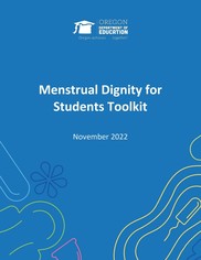 Front cover of Menstrual Dignity toolkit