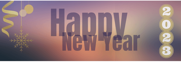 Happy New Year 2023 Banner