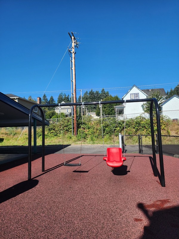 Swing at Clatskanie Elementary 
