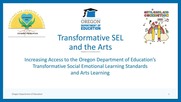 transformative SEL and the arts guidance introduction slide
