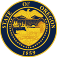 Oregon Seal Flag State 