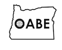 OABE logo within Oregon shape