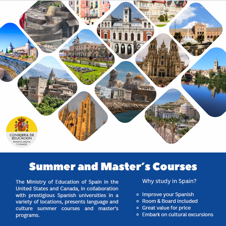 Flyer for summer and master's courses