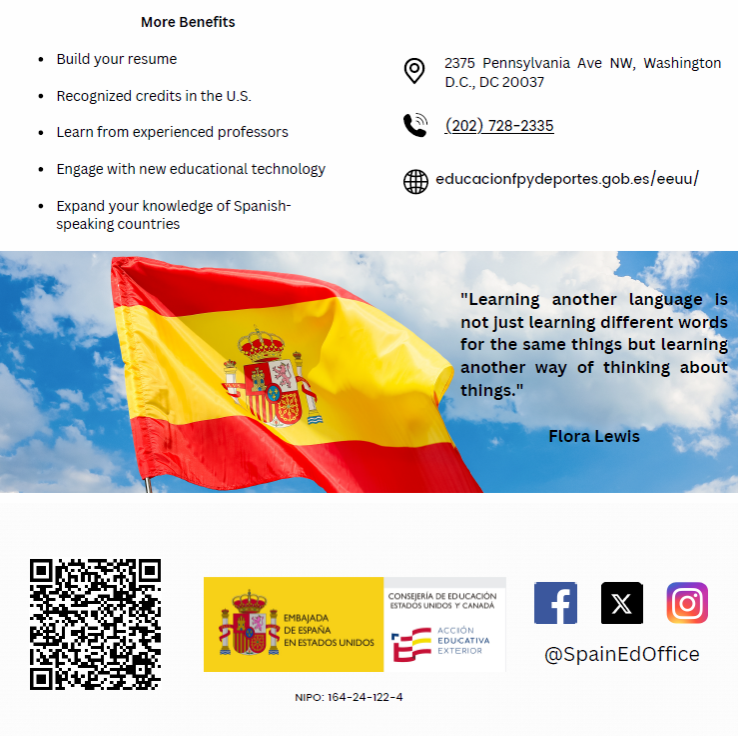 Flyer describing benefits of summer and master's courses