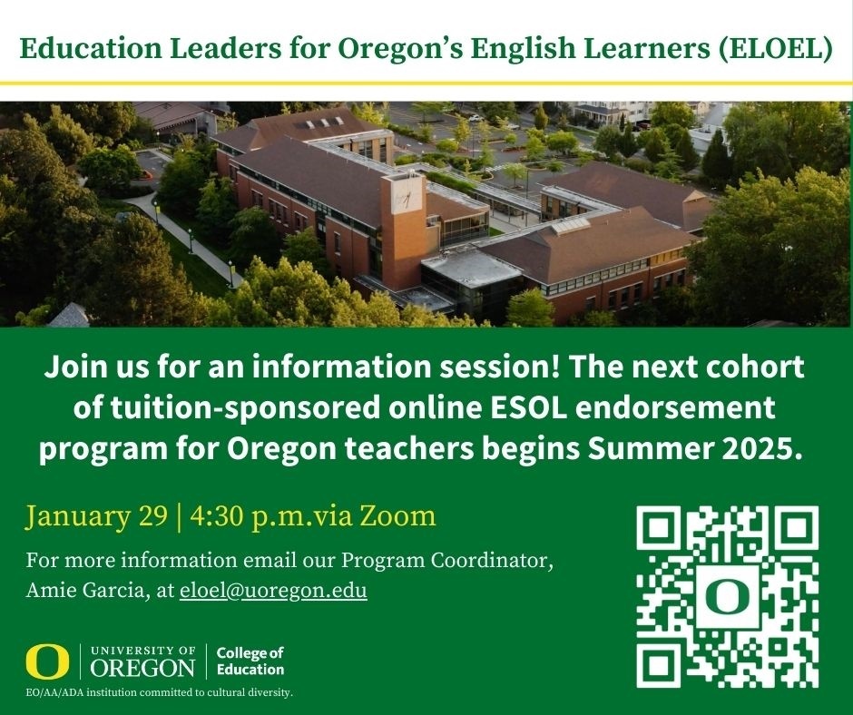 Information flyer about ESOL