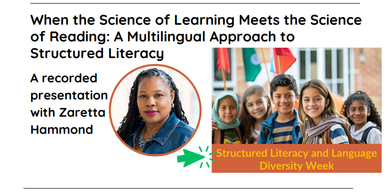 Science of Learning Zaretta Hammond flyer