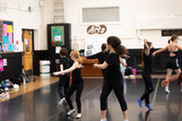 student dancers spinning