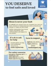 Domestic Violence Prevention Poster in English