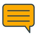 Yellow speech bubble