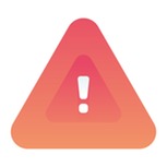 Triangle with an exclamation point in the center