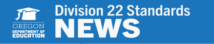 Division 22 Standards News