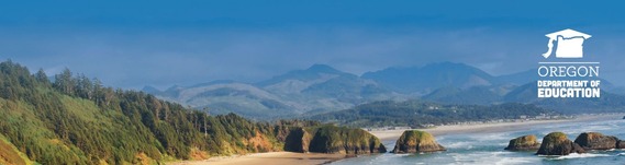 Banner of an Oregon beach on a sunny day