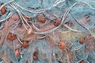 Photo of an old fishing net