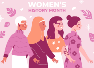 illustration of women's history month