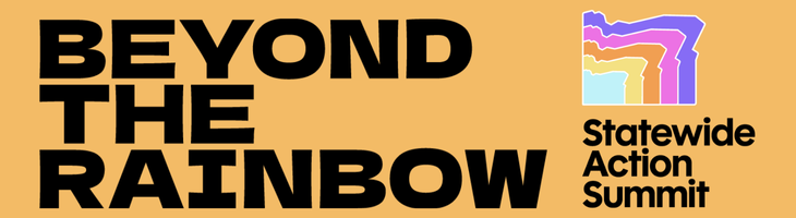 Beyond the Rainbow BRO Statewide Action Summit Banner