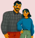 PPS Caregiver Guide Illustration of parent and child