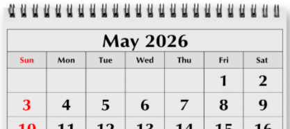 May Calendar
