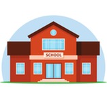 Illustration of a red school house