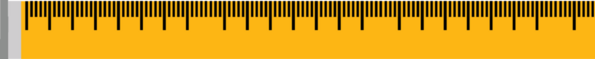 A yellow graphic of a tape measure
