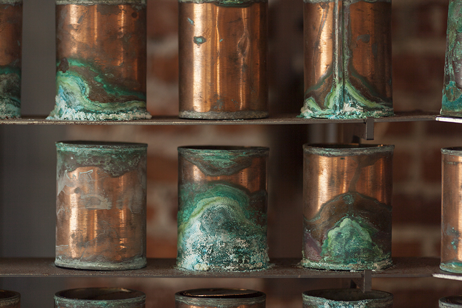 Cooper canisters holding cremains